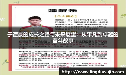 于德豪的成长之路与未来展望：从平凡到卓越的奋斗故事